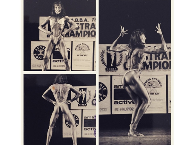 Bridges in her bodybuilding days.