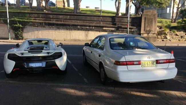 If you see this car around, you’ll know it’s Jonathan Webb. And it’s not the Toyota.