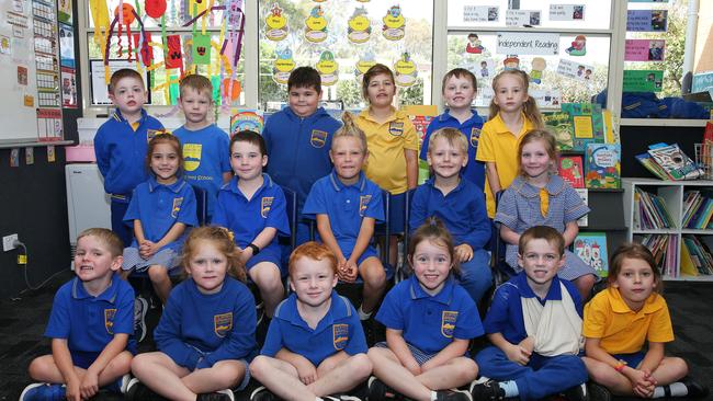 Clifton Springs Primary School Prep Z Back row L-R: Benji Brown, Evan Swinton, Nixon Quarrell, Hayley Aquilina, Brock Drayton, Trinity Clarke. Middle row: Sadie Dunstan, Jackson Clay, Hayden Williamson, Ben Lippens, Audrey Walsh. Front row: Lachlan White, Maggie Wishart, Bodhi Hildebrand, Eila DeWael, Jack Taylor, Zara Comer.