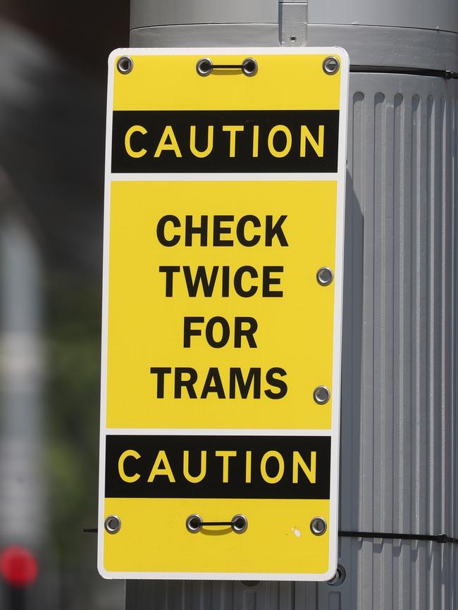 Warning signs along the route. Picture: John Grainger