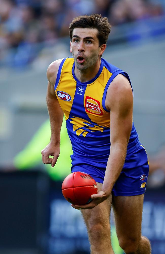 Andrew Gaff played his final game for the Eagles. Picture: James Worsfold/Getty Images.