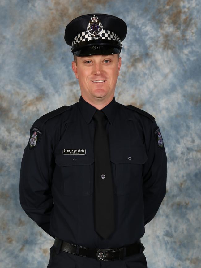 Constable Glen Humphris. Picture: Supplied.