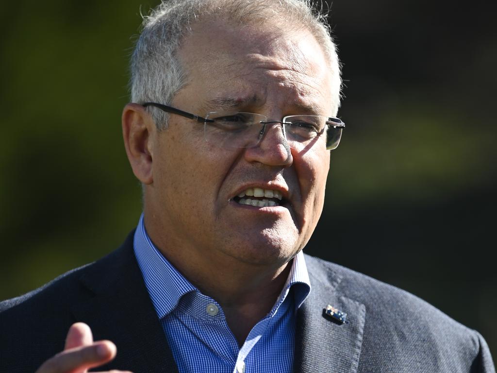 Australian Prime Minister Scott Morrison has warned coming out of lockdown will be harder than going in. Picture: AAP Image/Lukas Coch