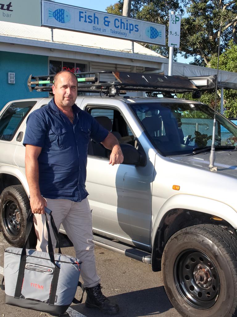 Steve Dunning is one of the first UberEats drivers in Hervey Bay