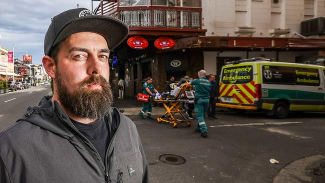 Tyson Brady, 36, was seriously assaulted at a North Adelaide licensed venue in November 2022, and is demanding the state government toughen its laws around coward punches. Picture: Russell Millard Photography