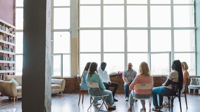 Group Therapy Session. Getty Images.