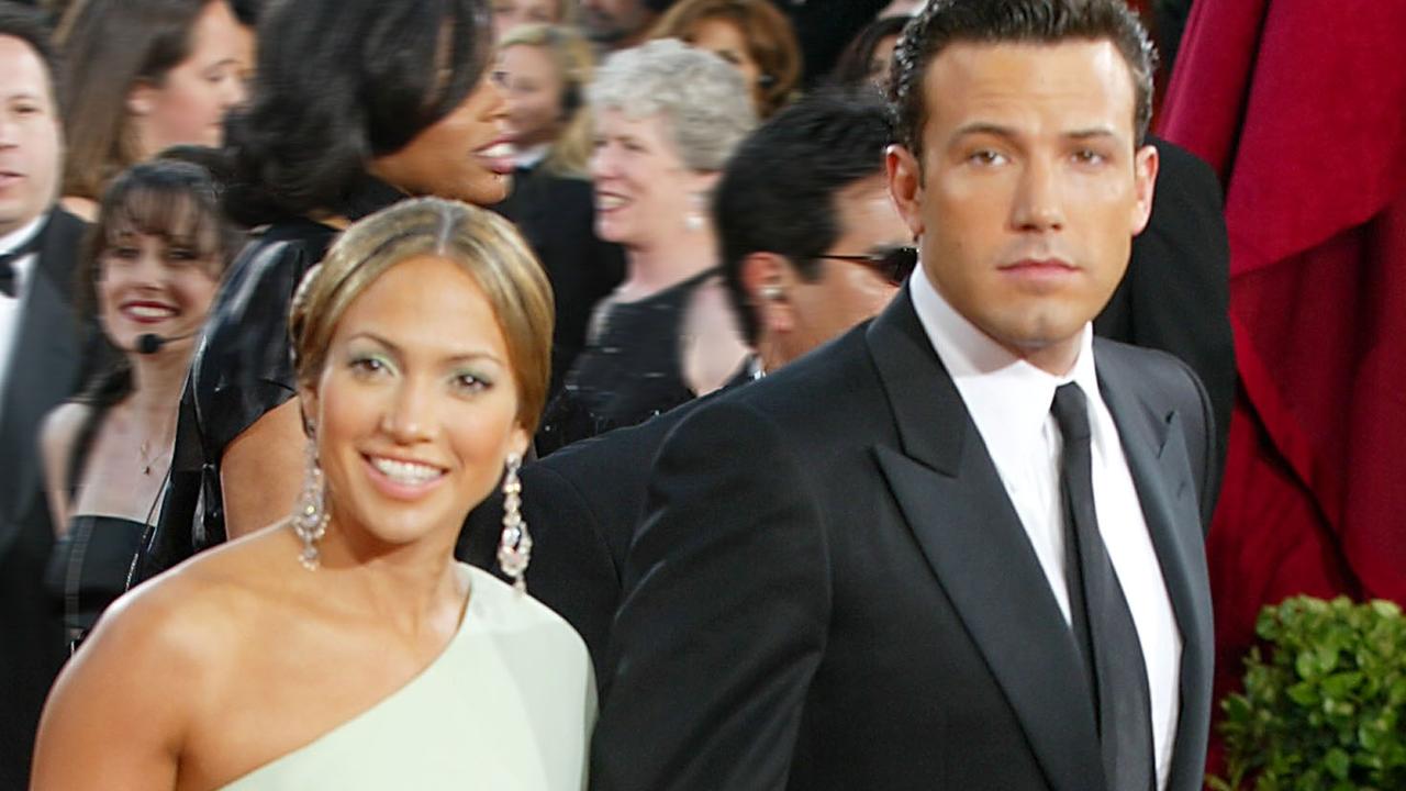 Lopez and Affleck at the Academy Awards in 2003. Picture: Kevin Winter/Getty Images