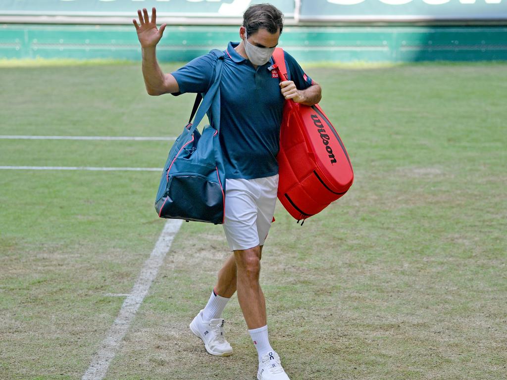 Federer isn’t used to losing like this. (Photo by Thomas F. Starke/Getty Images)