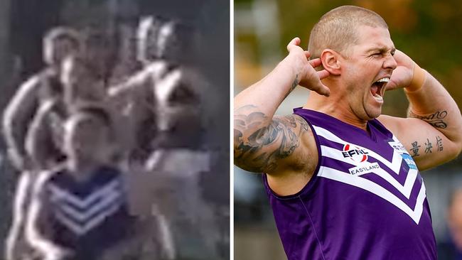 Cameron Cloke may not play again after a coward punch before the first bounce of an EFNL game between Templestowe and Boronia.