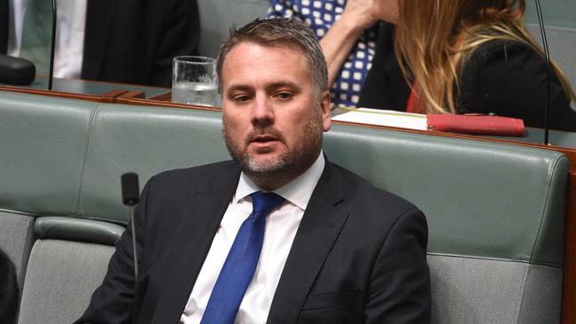 Former minister Jamie Briggs stepped down from his frontbench role after a female public servant made a complaint about his behaviour during a night out in Hong Kong. Picture: AAP Image/Mick Tsikas.