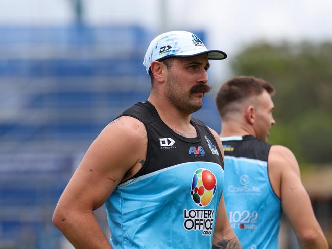 Reagan Campbell-Gillard is in some doubt for the Titans’ Round 2 season opener after suffering a shoulder injury at training. Picture Gold Coast Titans