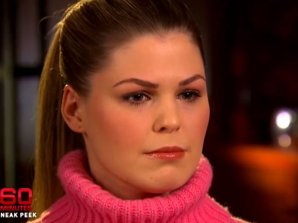 Belle Gibson appears on 60 Minutes to apologise for faking having brain cancer. Picture: Facebook / 60 Minutes