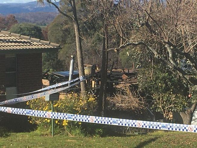 Twin girls have died in a house fire in Batlow, Picture: 9News