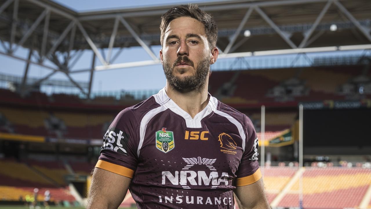 NO ONLINE BEFORE MIDNIGHT Brisbane Broncos player Ben Hunt at Suncorp Stadium ahead of the final again Penrith on Friday night.