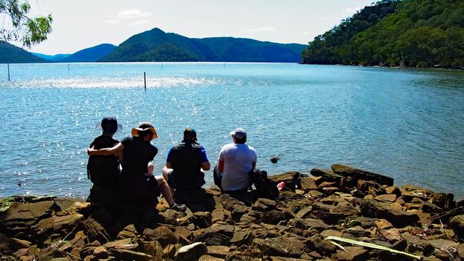 View over Peats Bight at the junction of the Hawkesbury River and Berowra Creek where George Peat once had a wharf.