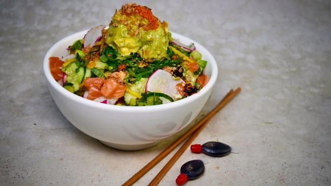 The salmon sashimi bowl. Photo: Jenifer Jagielski