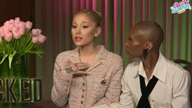 Ariana Grande gets emotional as she addresses concerns about her appearance in a new interview.