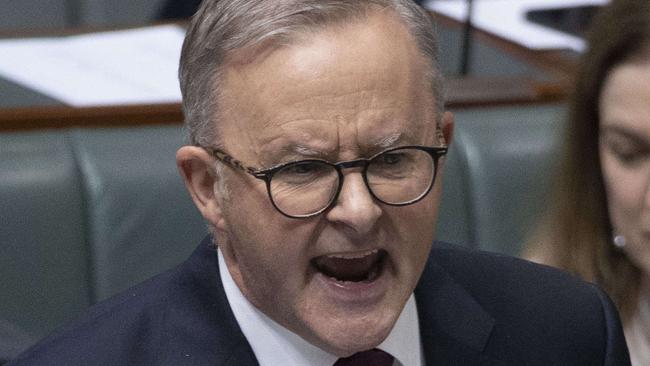 CANBERRA, AUSTRALIA - NewsWire Photos DECEMBER 01, 2022: Prime Minister Anthony Albanese during Question Time in the House of Representatives in Parliament House in Canberra.Picture: NCA NewsWire / Gary Ramage