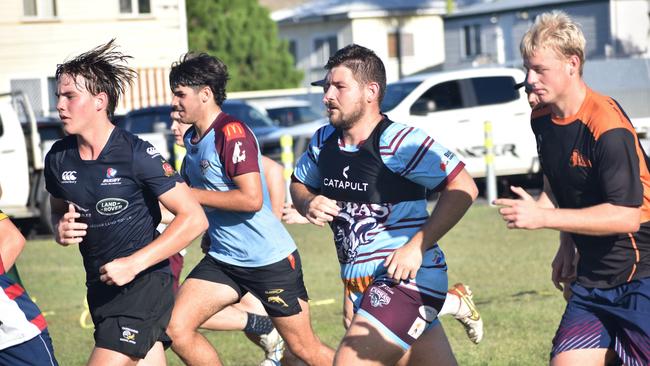 CQ Capras under-16, under-18, under-21 and senior men training at Kettle Park, Rockhampton, on December 3, 2022.