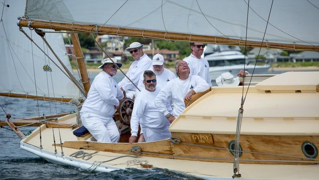 Sailing on Gypsy, one of the oldest wooden boats in Tasmania. Australian Wooden Boat Festival. Picture: Doug Thost/AWBF