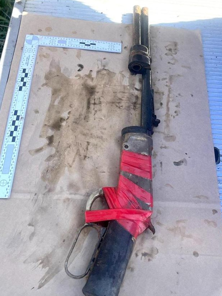 The rifle police allege was the weapon used to kill Thor Morgan.