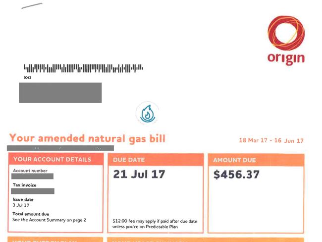 Origin Energy gas bill estimate incorrect Woman challenges