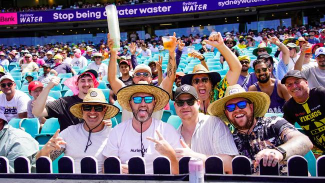 Cricket fans at the SCG on the first day of the recent Sydney Test. Picture: Tom Parrish