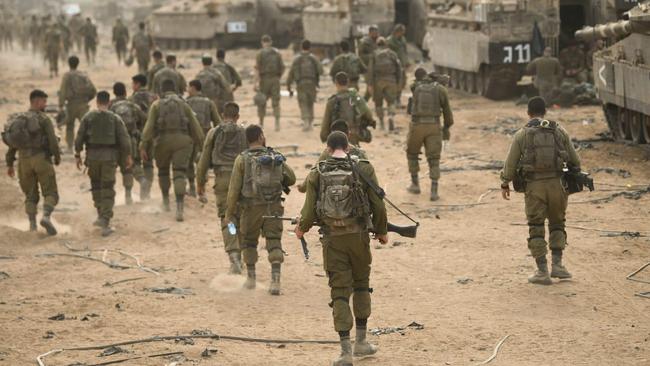 Image released by the Israel Defense Forces (IDF) on Oct 29, 2023 shows its ground operation in the Gaza Strip.