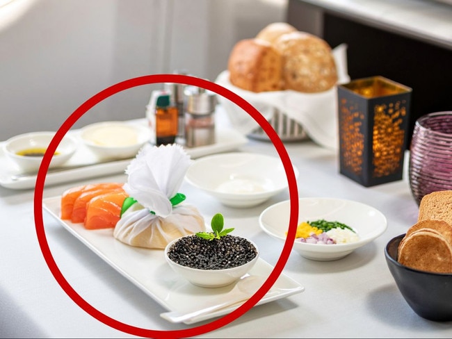 Qatar Airways introduces caviar on business class. Picture: Supplied