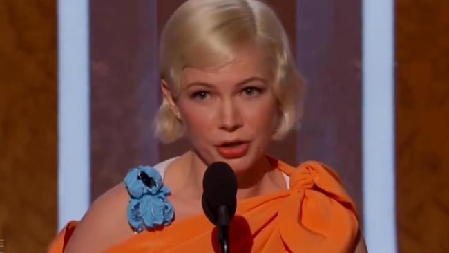 Michelle Williams gave an incredible speech at the Golden Globes.