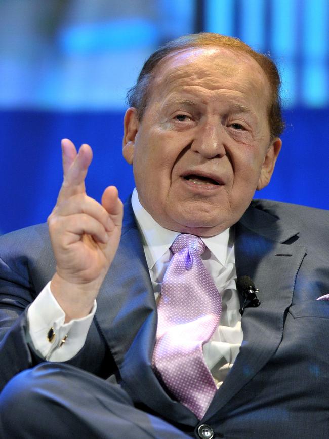 Sheldon Adelson‘s Las Vegas newspaper has told Donald Trump to concede. Picture: AFP.