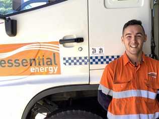 Applications close soon for those looking to kick-start a career at Essential Energy like apprentice Electrical Technician Coen Latimore. Picture: Essential Energy