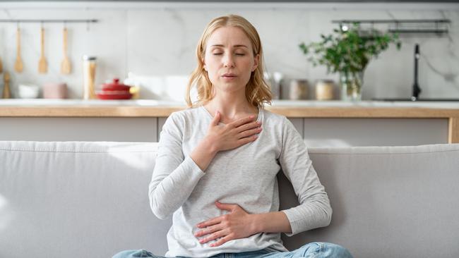 Breathwork can contribute to a healthier system and lower anxiety. Picture: iStock