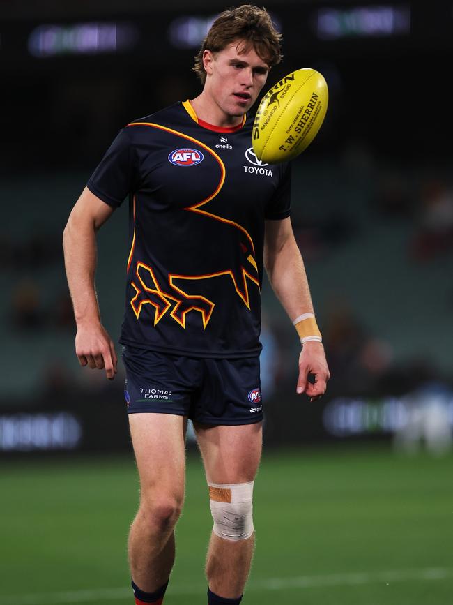 Daniel Curtin will start for the Crows. (Photo by James Elsby/AFL Photos via Getty Images)