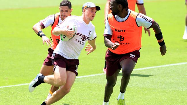 Maroons fullback AJ Brimson at training Picture: Adam Head