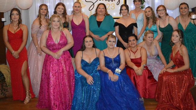 Early Childhood Studies Class enjoy the Nanango State High School 2023 formal on the night of Friday September 8, 2023.