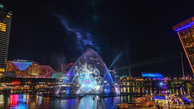 Glenn Turner’s previous work for Vivid Sydney at Darling Harbour. Picture: Supplied