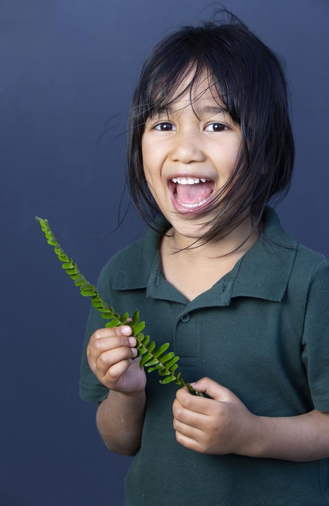 Caboolture State School prep students are back at school after COVID-19 restrictions are eased. Willow poses for a photograph at the school. June 17, 2020. Picture: Renae Droop