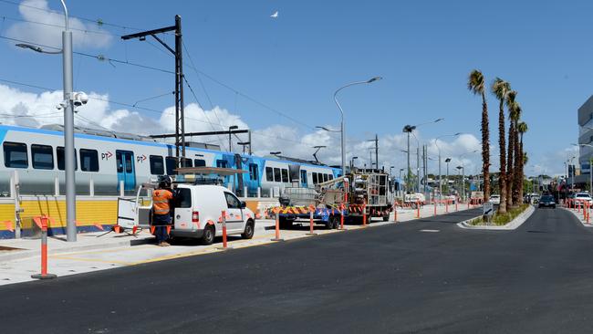 The new bus bays in Young St are too narrow, according to Deputy Mayor Steve Toms. Picture: MAL FAIRCLOUGH