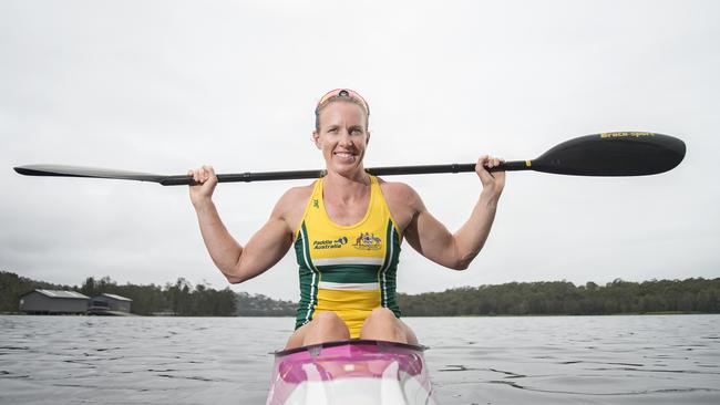 Kayaker Jo Brigden-Jones poses has vowed to paddle on. Picture: Troy Snook