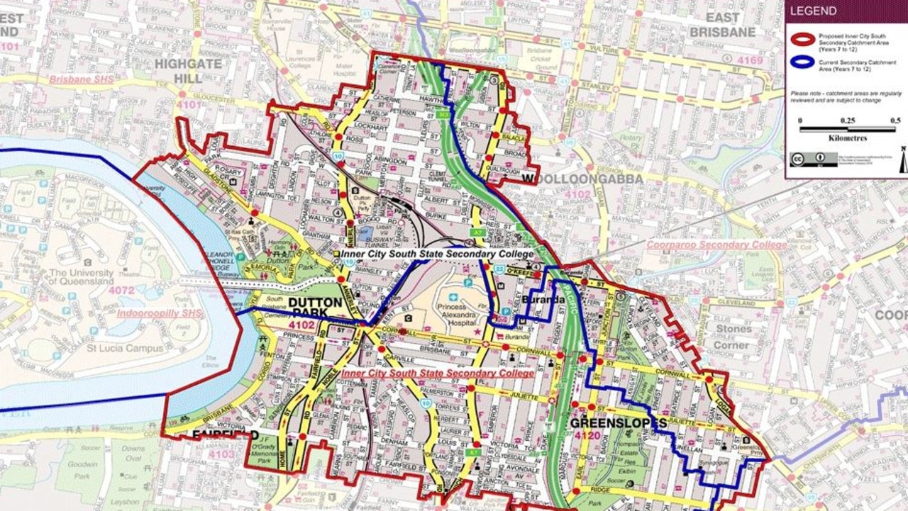 Dutton Park state high school: New catchment area to ease pressure on ...