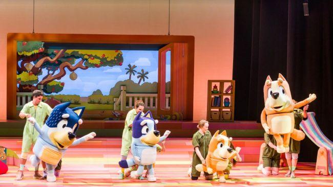 See all your fave characters on stage with Bluey. Image: Darren Thomas