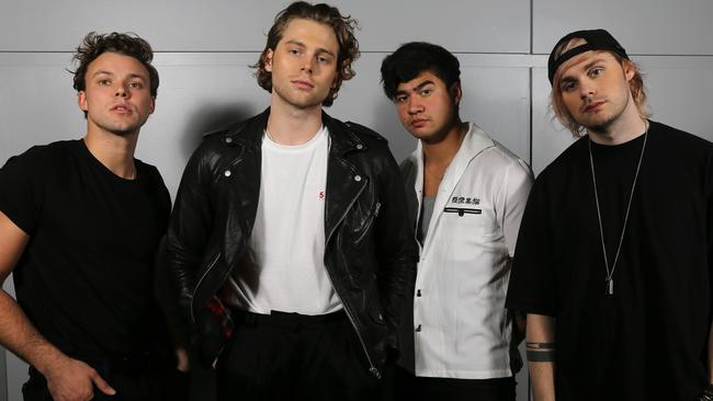 Young Blood by band 5 Seconds of Summer was the most streamed song in seven suburbs. Picture AAP