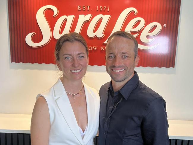 Brooke (left) and Klark Quinn (right) have taken ownership of iconic dessert company, Sara Lee, after the brand went into voluntary administration in October. Picture: Supplied