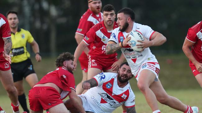 Luke Moore in action for Woy Woy. Picture: Sue Graham