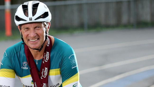 Cairns Cycling Club's Masters rider Don Huyser has a few Queensland State Track Championships medals in his poolroom. File Picture: STEWART MCLEAN