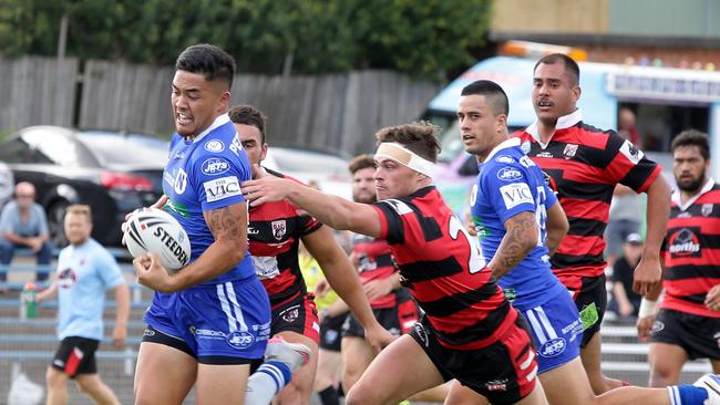 Jaline Graham in action for Newtown Jets in the NSW Cup trial match against the North Sydney Bears at Henson Park, Marrickville. Picture: Craig Wilson