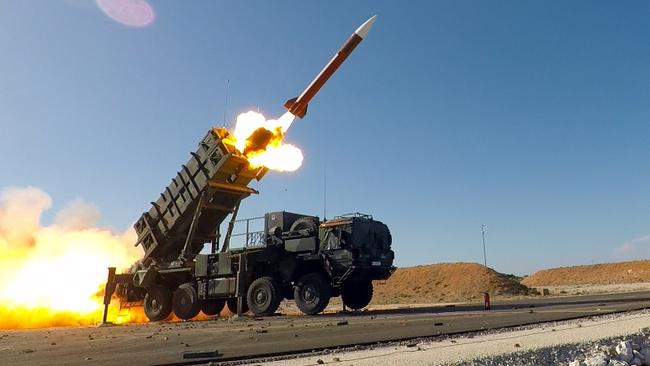 A patriot missile being fired by the US Army. Picture: Anthony Sweeney/US Army