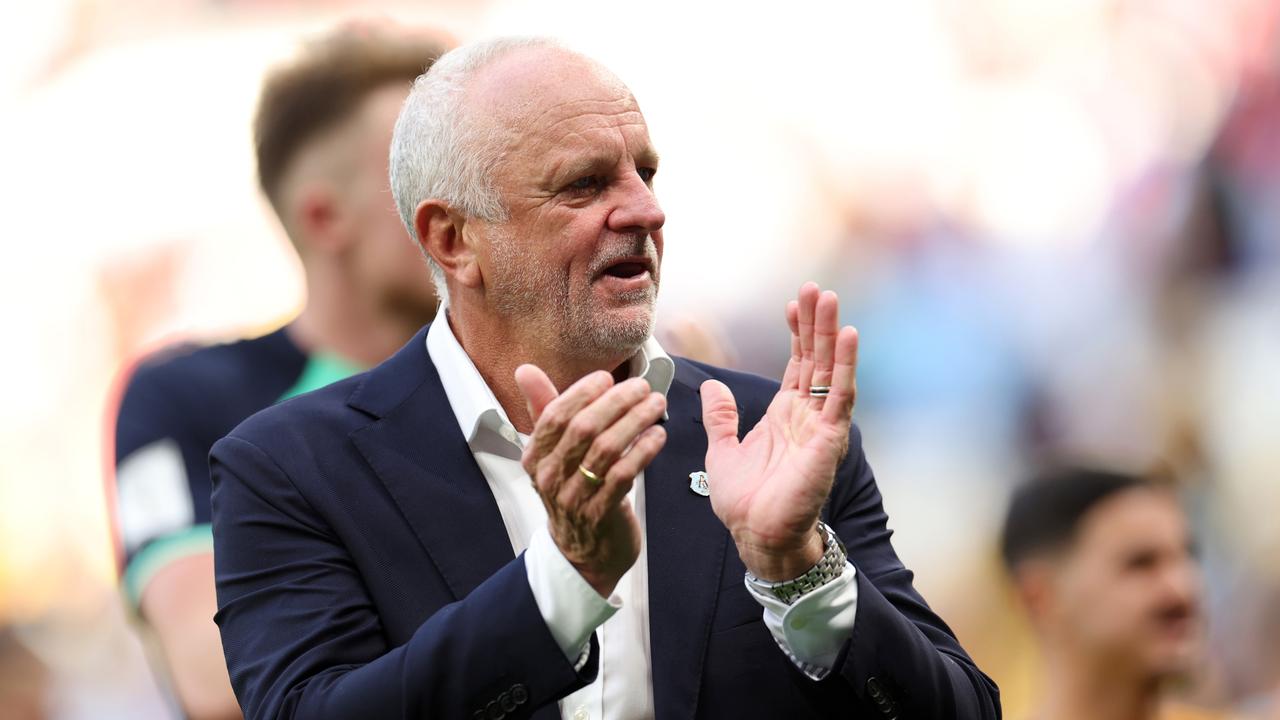 Graham Arnold said the Socceroos won’t be playing for a draw. (Photo by Catherine Ivill/Getty Images)