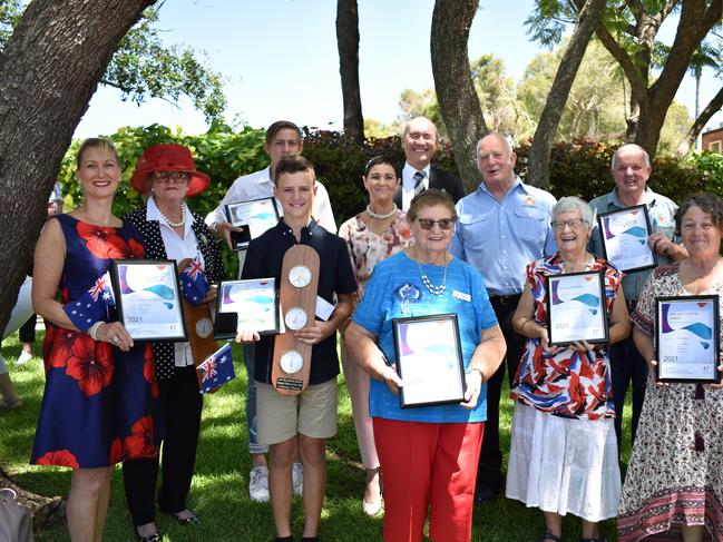 Lockyer Valley Australia Day Awards Recipients. Photo: Hugh Suffell.